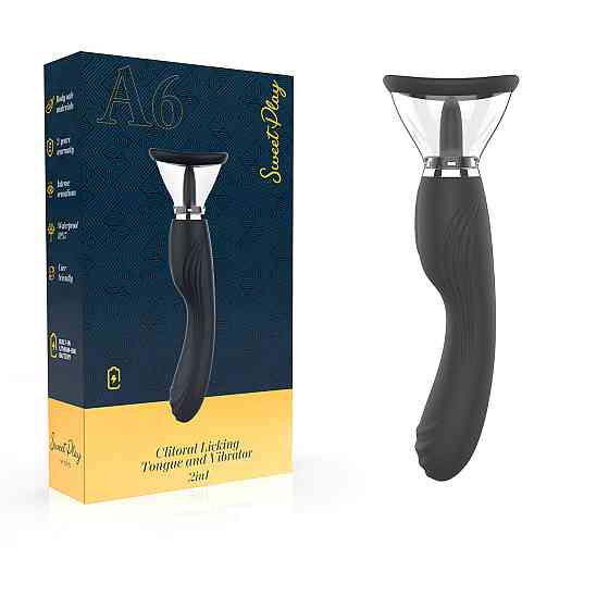 Вібратор - Erospace Sweet Play Clitoral Licking Tongue And Vibrator 2in1 A6 Sex Aura Київ