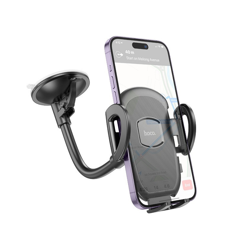 Держатель для телефона HOCO H10 на лобовое стекло черный Киев - изображение 6