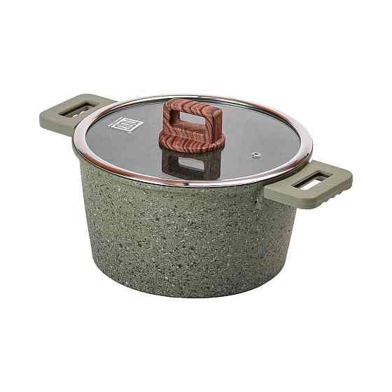 Кастрюля алюмінієва 5,3 л з кришкою та антипригарним покриттям Київ