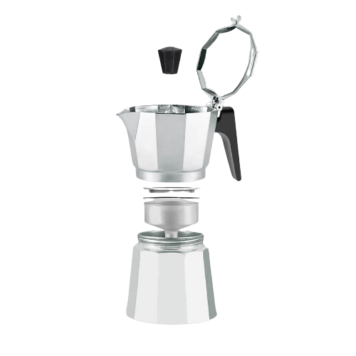 Кавоварка гейзерна 150мл (3 порції) алюмінієва MR-1666-3 Espresso Moka Maestro Житомир