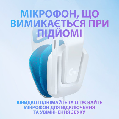 Навушники Logitech G335 Wired Gaming White (981-001018) Вінниця - фото 9