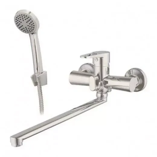 Смеситель для ванной с душевым гарнитуром WEZER PUD7-B045-SATIN Киев - изображение 1