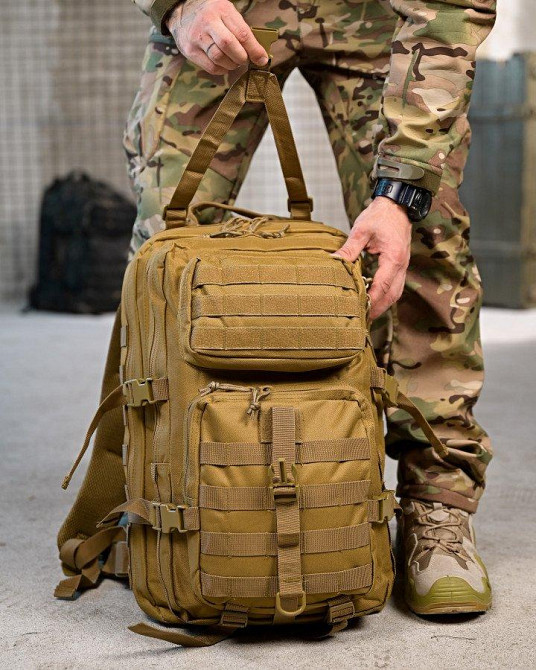 Милитари  рюкзак CHEMP  45 л  койот ПП7861 Одесса - изображение 4