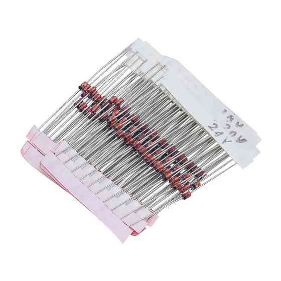 Стабилитроны 140 шт, диоды Зенера 3.3–30В для электроники Киев