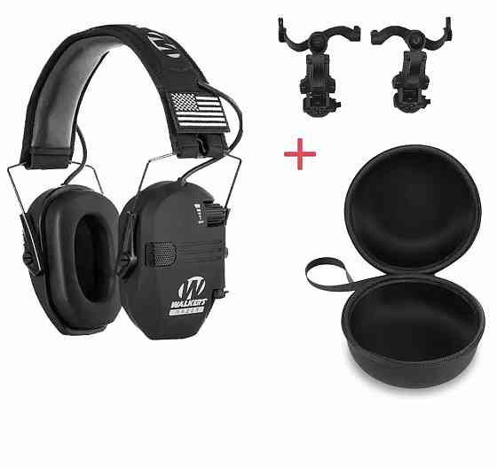 Активные наушники Walkers Razor с чехлом и креплениями OPS Core Чебурашки Черный Киев