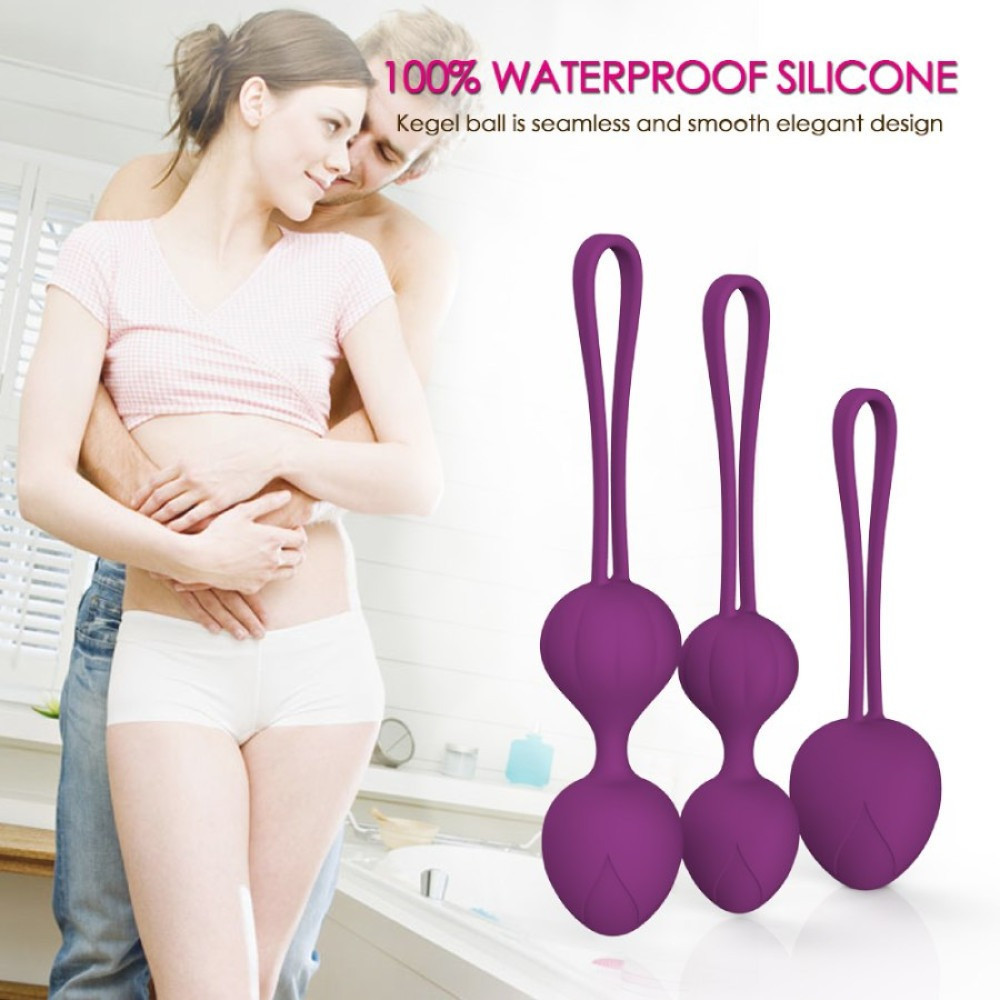 Набор вагинальных шариков Every Night Toys Wendy, 3 шт, лавандовый Sex Aura Киев - изображение 3