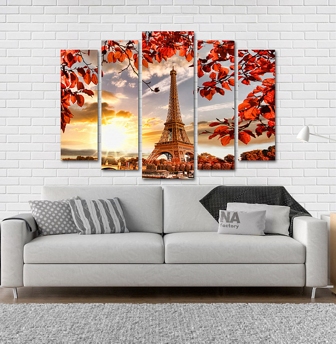 Модульная картина Париж Осень Art-178_5 Киев - изображение 2
