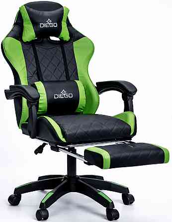 Крісло геймерське DIEGO AERO Black-Green Київ