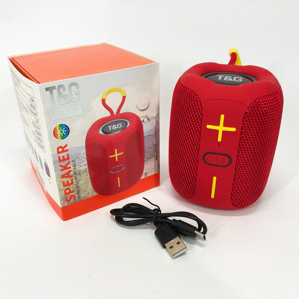 Акустична Bluetooth колонка зі світловою музикою TG658, Колонки для музики вдома, Блютуз аудіо приймач WA-15 Івано-Франківськ - фото 5