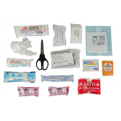 Автомобільна аптечка Poputchik згідно ТУ футляр пластиковий червоний 165х135х65 (02-027-П) Вінниця - фото 2