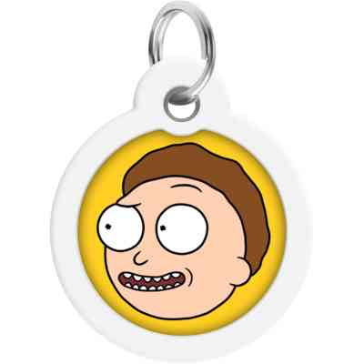 Адресник для тварин WAUDOG Smart ID з QR паспортом "Рік і Морті 2", коло 30 мм (230-0281) Вінниця