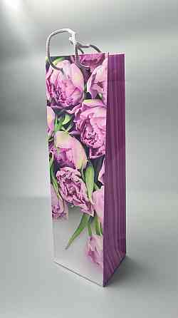 Пакет паперовий подарунковий під пляшку 12/9/36 (артBUT-33) (12 шт.) Харків