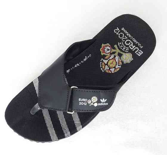 Чоловічі Шльопанці Тапочки Adidas Сланці В'єтнамки Адідас Чорні (розміри: 44) Дніпро