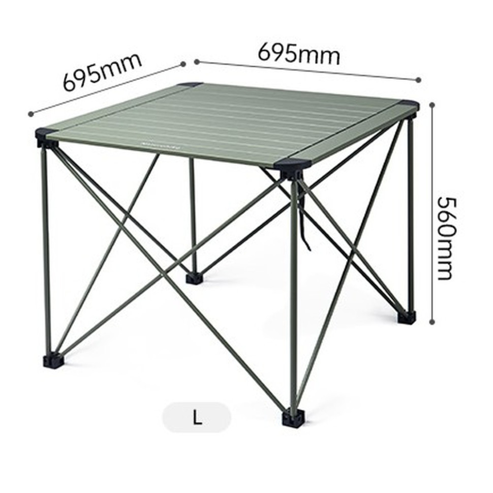 Складной стол Naturehike CNK2450JJ013, L, алюминий, серый Ровно - изображение 2