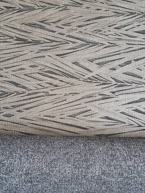 Шпалери вінілові на флізелін Rasch Composition 0,53х10 листя ялинка золотисті чорні Київ - фото 2