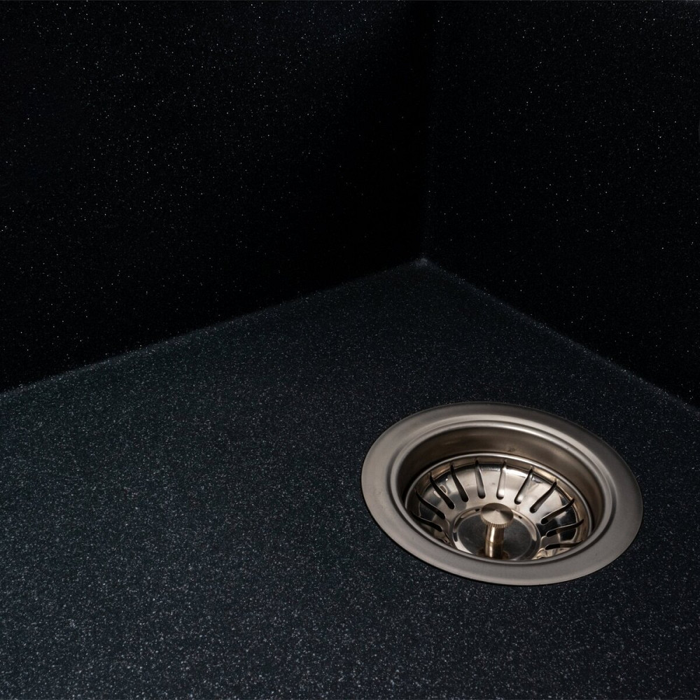 VALESO Гранітна мийка для кухні VALESO AZURIT 7950 матова Антрацит Киев - изображение 3