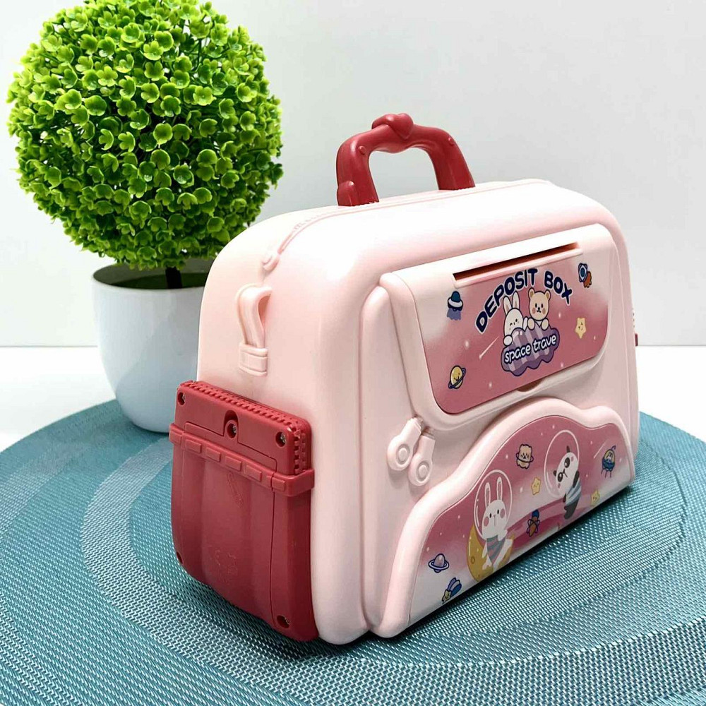 Скарбничка-сейф для дівчинки Сумочка з кодовим замком звук світло Рожева (MK 5418) Чернігів - фото 3