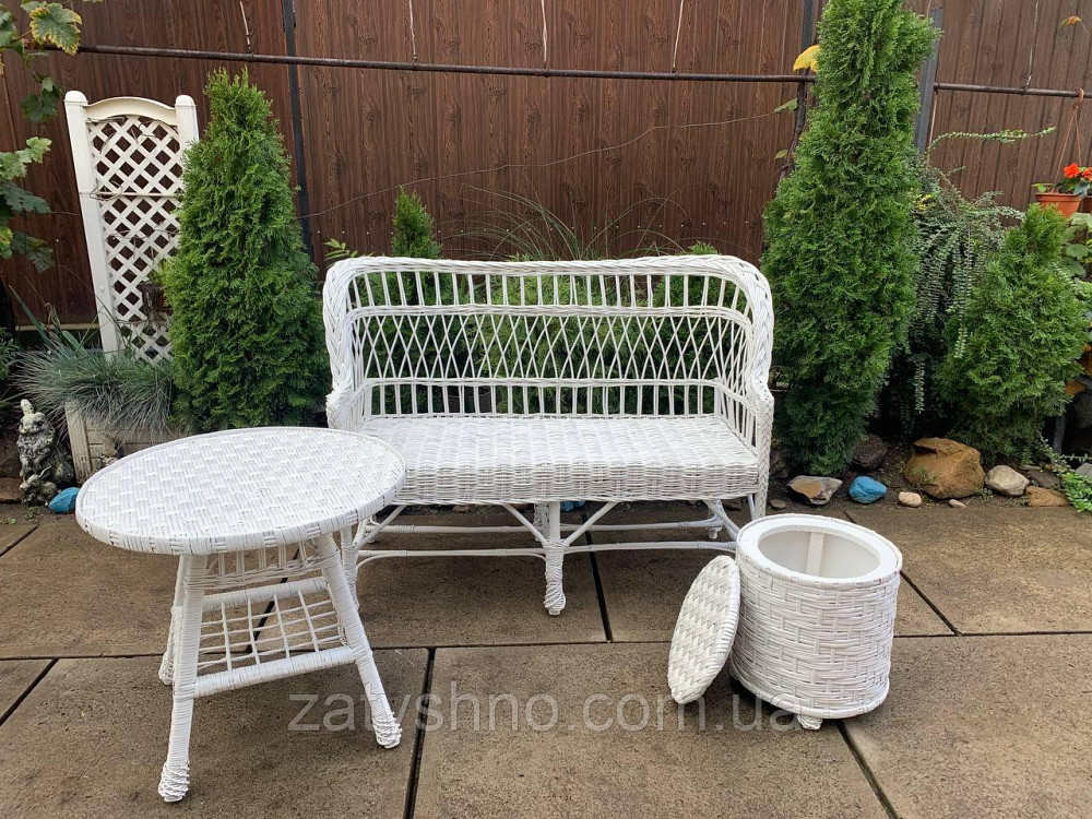 Меблі дерев'яні, з лози, білі Київ - фото 6