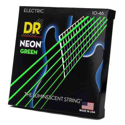 Струни для гітари DR Strings NEON Green Electric - Medium (10-46) (NGE-10) Вінниця