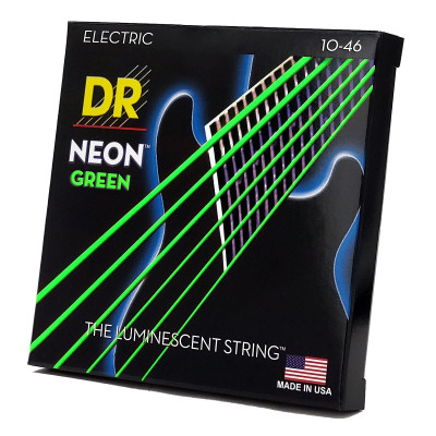 Струны для гитары DR Strings NEON Green Electric - Medium (10-46) (NGE-10) Винница - изображение 2