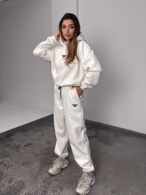 Женский теплый костюм, из флис полара L-XL, Молочный Одесса - изображение 6