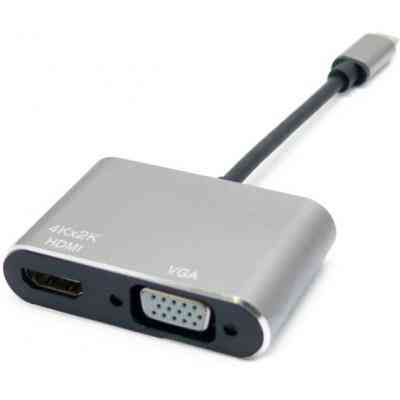 Переходник Type-C to HDMI / VGA Extradigital (KBV1743) Винница