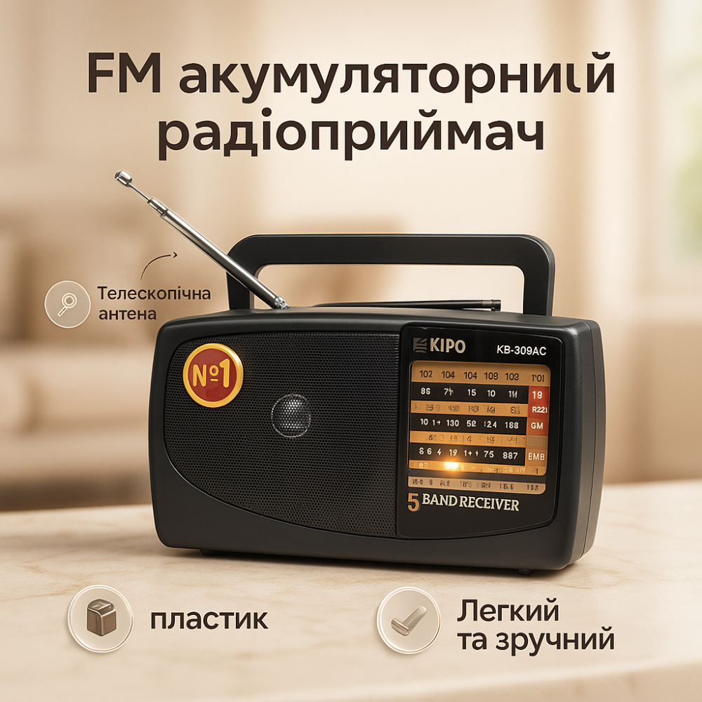Радио приемники от сети KIPO, Радиоприемник широкого диапазона, Приемник для путешествий WX-72 Львов - изображение 19