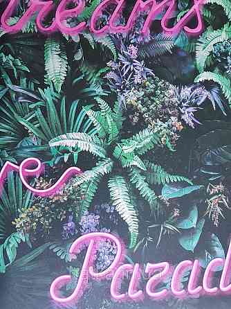 Шпалери флізелінові еко Decoprint Good Vibes 0.53х10 м дитячі молодіжні дерева пальми тропіки написи зелені Київ