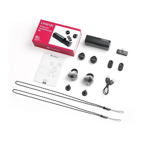 Бездротова мікрофонна система Ulanzi A21 Wireless Microphone Black Одеса - фото 2