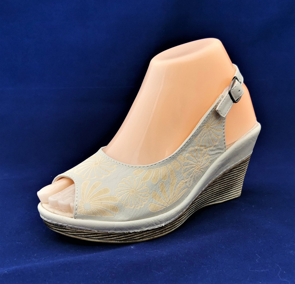 Жіночі Сандалії Босоніжки на Танкетці Платформа Бежеві Літні (розміри: 36,37,38,39,40,41) — 75-5 Дніпро - фото 7