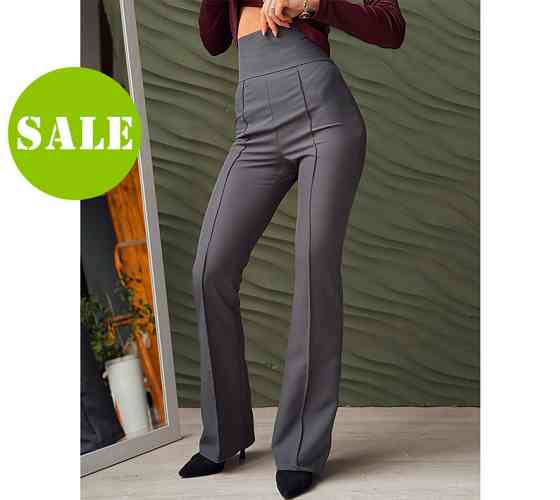 Довгі брюки з високою талією "Salvia" оптом | Норма і батал| Розпродаж моделі Київ