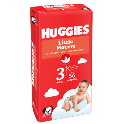 Подгузники Huggies Little Movers 3 (5-8 кг) Jumbo 56 шт (5029053567570) Винница - изображение 8