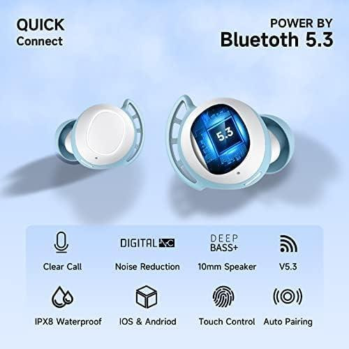 Беспроводные TWS наушники FAMOO U-Air Bluetooth 5.3, стерео с басами, влагозащита IPX8, автономность 42 ч, Уценка Киев - изображение 3