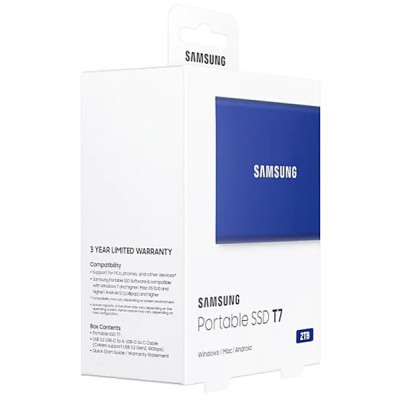 Накопичувач SSD USB 3.2 2TB T7 Samsung (MU-PC2T0H/WW) Вінниця - фото 3