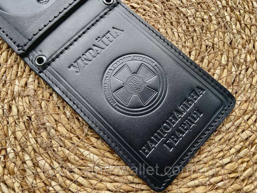 Обкладинка на посвідчення "Національна гвардія Україна" під жетон з відділенням для карток (на книжку) Київ - фото 6