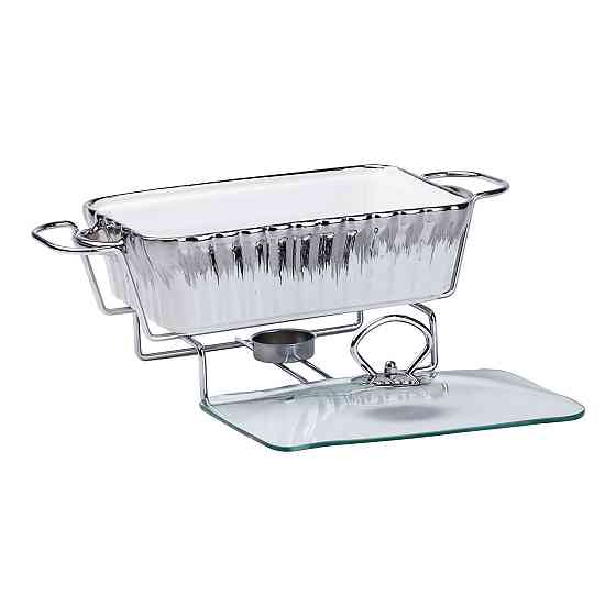 Фарфоровий мармит 1 л з підігрівом 31×16 см Київ