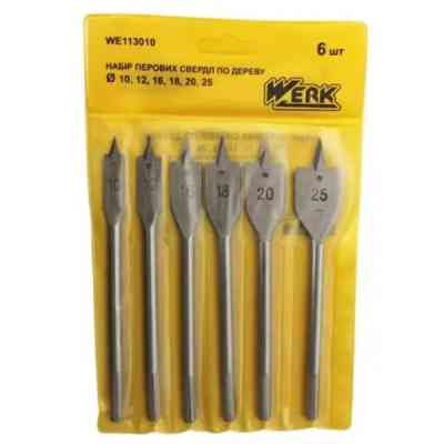 Набор сверл Werk перовых по дереву – 6 шт (63685) Винница