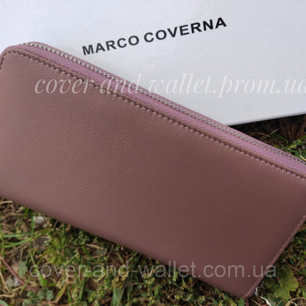 Жіночий шкіряний гаманець на блискавці світло рожевий Marco Coverna MC 7003 Київ - фото 10