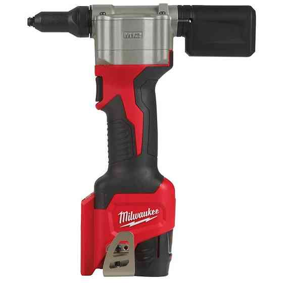 Аккумуляторный заклепочник MILWAUKEE M12 BPRT-201X диаметр закл. 2.4-4,8мм 4933464405 (+ заряд.устройство, 1 аккум., 4 наконечник., HD Одесса
