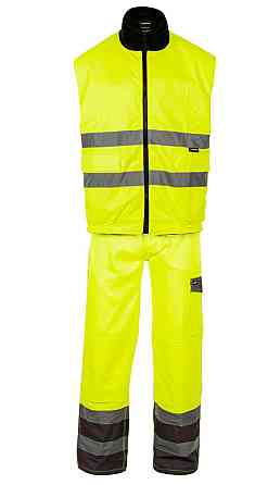 Жилет сигнальный двусторонний утепленный светоотражающий Sizam Leicester XL Ровно