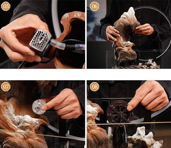 Аквариум Декоративный водопад комнатный 49х60 см БОЛЬШОЙ подставка для благовоний, увлажнитель воздуха Кременчуг - изображение 7