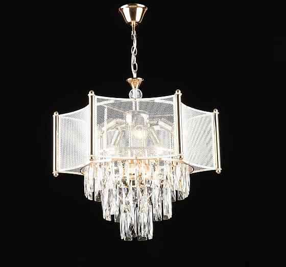 VALESO Люстра підвісна кришталева E2717/7, Золото+Білий Коломия