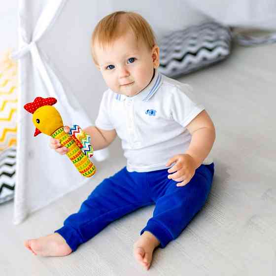 Іграшка м'яконабивна «Брязкальце Півник» МС 010302-02 Вінниця