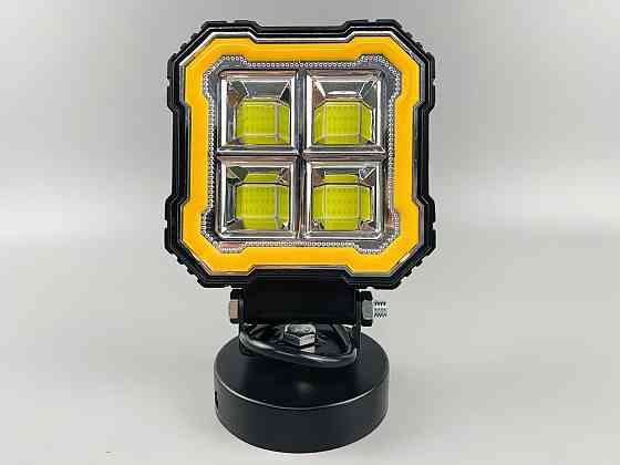 Фара LED квадратна, 32W біле та жовте світло, 112 мм х 128 мм х 37 мм (ширина). 9-60V. Мукачево