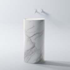 Раковина  Steinberg 540 stojąca, 6020 52, Zapisz się do newslettera i odbierz voucher na 50zł wys: 90 light marble/biały Київ - фото 1