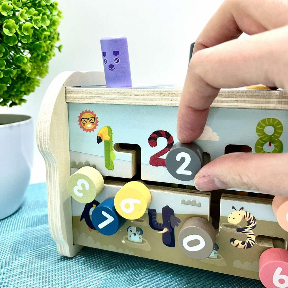 Дерев'яна логічна гра Собачка ксилофон стукачка лабіринт молоточок (MD 2415) Чернигов - изображение 9