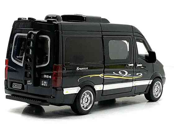 Машина Автосвіт Mercedes sprinter інерційна відчиняються двері 15 см Чорна (AP-1816) Чернігів