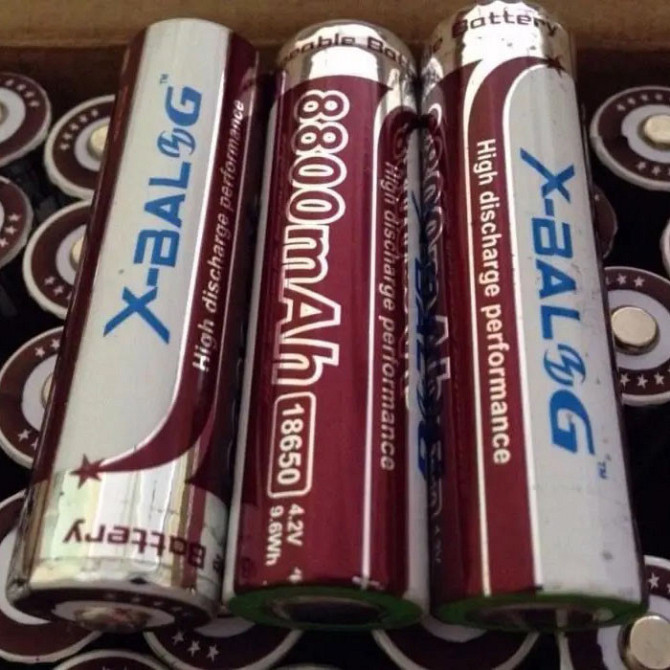 Літієвий акумулятор 18650 X-Balog 8800mAh 4.2V Li-ion літієва акумуляторна батарейка для ліхтариків VB-23 Київ - фото 9