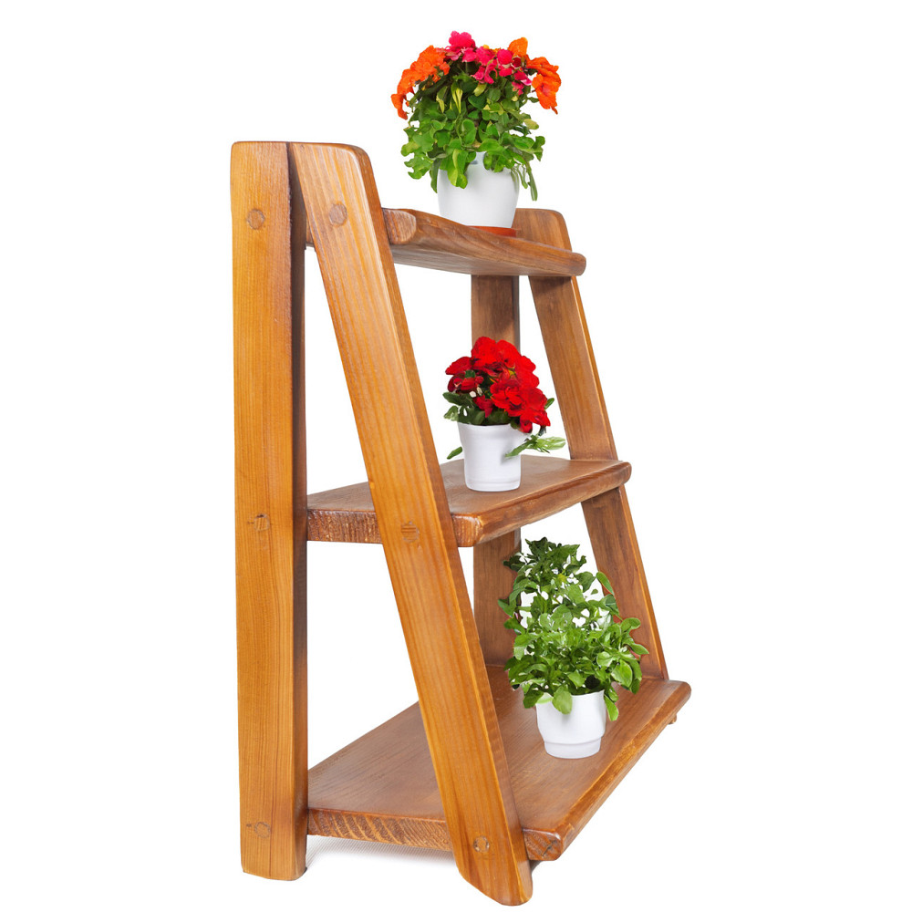 Полка деревянная из натурального дерева ель 38х44х18 см, универсальная и крепкая полка Каменец-Подольский - изображение 7