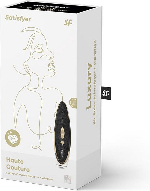 Вакуумный клиторальный стимулятор Satisfyer Luxury Haute Couture, черный Sex Aura Киев - изображение 5